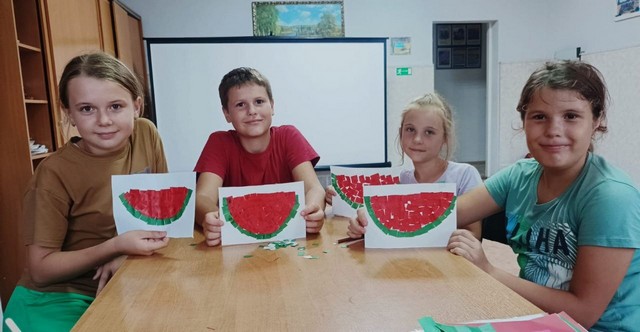 Урок творчества "Кусочек арбуза"