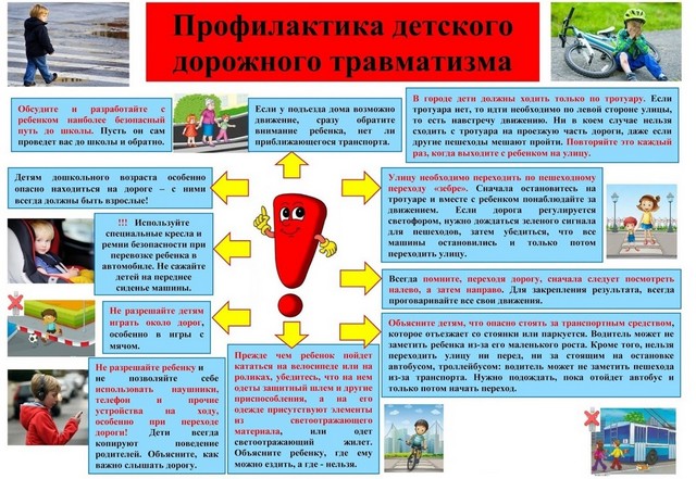 Памятки "Профилактика детского дорожного травматизма"